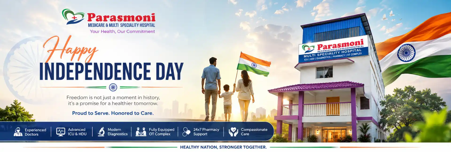 Parasmoni Medicare Happy Independence Day Hero Banner 2026